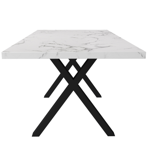 Rechteckiger Esstisch mit Kreuzbein-Design-OKWISH
