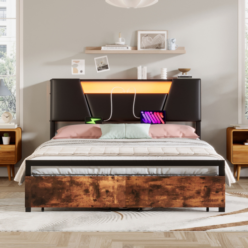 Flaches Bett mit Eisenrahmen-OKWISH