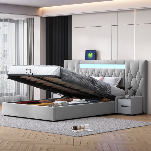 Hydraulisch gepolstertes Samtbett-OKWISH