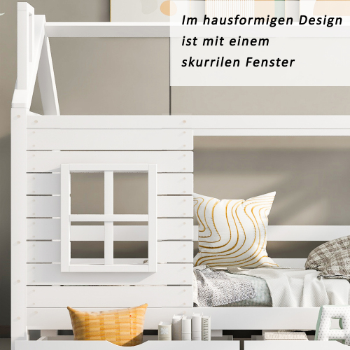 Kinderbett aus Massivholz im Landhausstil-OKWISH