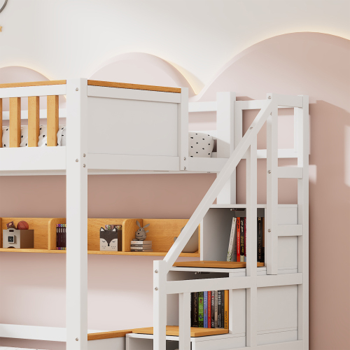 Etagenbett mit Treppe-OKWISH