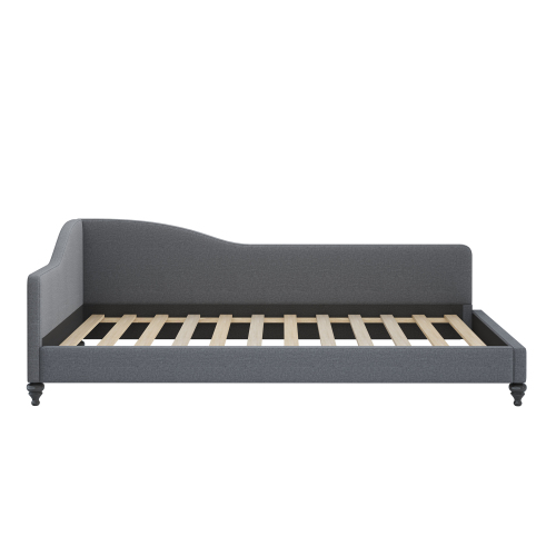 Polsterbett Schlafsofa 90*200 Multifunktionsbett mit Lattenrost und hautfreundlichem Leinenstoff