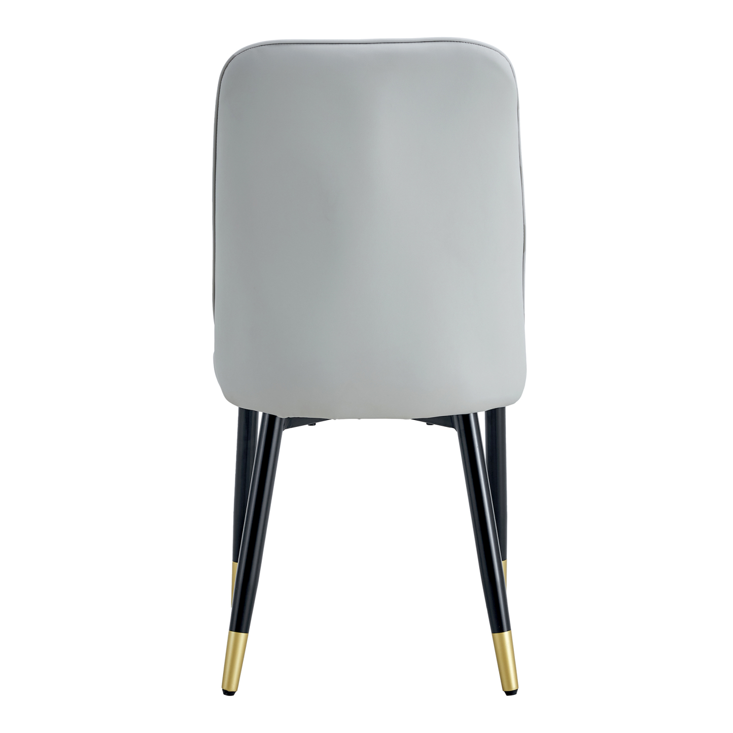 OKWISH Dining Chair with PU Seat and Metal Legs