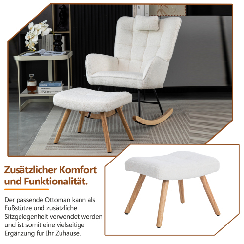 Ergonomischer Freizeit-Schaukelstuhl mit Ständer-OKWISH