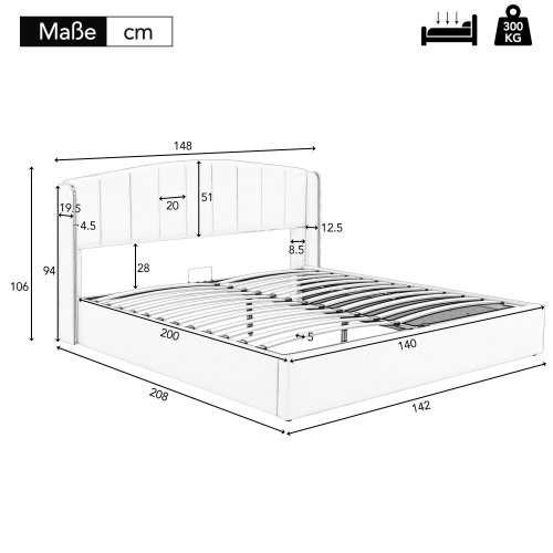 Modisches weiches hydraulisches Bett-OKWISH