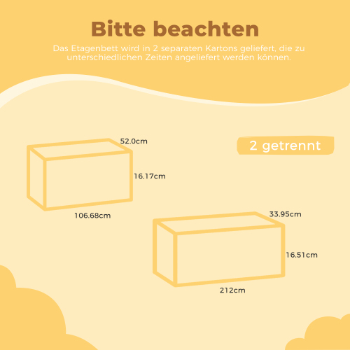 Bett aus Kiefernholz in Hausform mit Rahmen-OKWISH