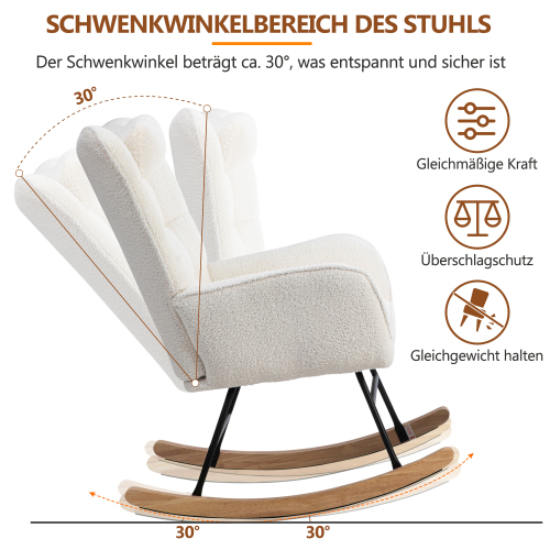 Ergonomischer Freizeit-Schaukelstuhl mit Ständer-OKWISH