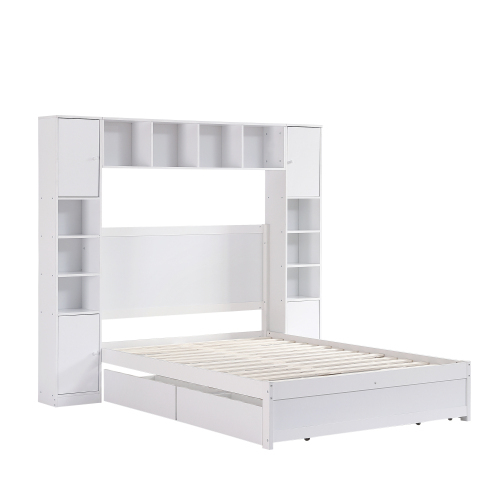 Hochbett-Doppelbett mit zwei Kippschutzschnallen-OKWISH