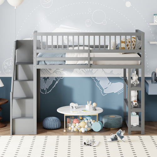 Multifunktionales Hochschrank-Design-Holzbett-OKWISH