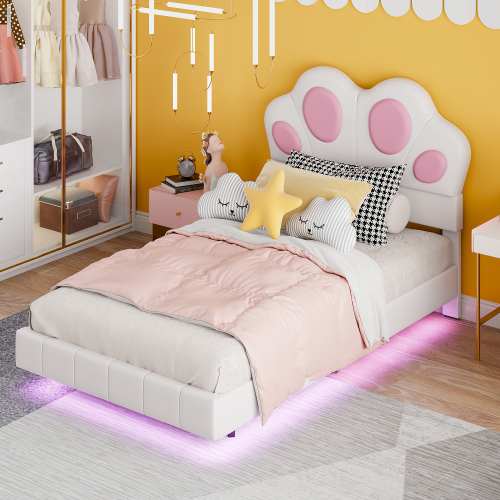 Polsterbett für Kinder in Katzenpfotenform-OKWISH