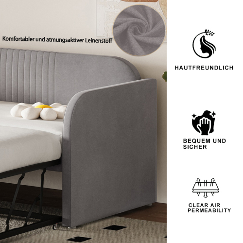 Ausziehbares Schlafsofa mit Polsterbett-OKWISH