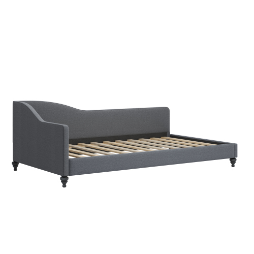 Polsterbett Schlafsofa 90*200 Multifunktionsbett mit Lattenrost und hautfreundlichem Leinenstoff