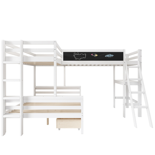 Hochbett aus Kiefernholz-OKWISH