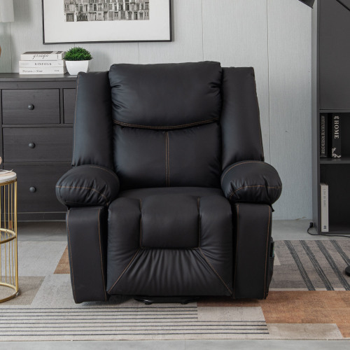 Elektrisch beheizter Massagesessel aus PU-Leder-OKWISH