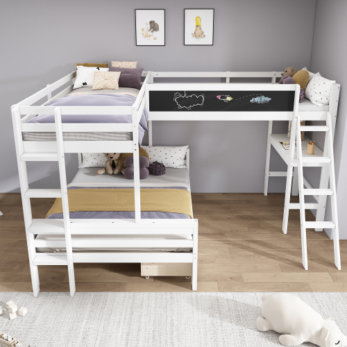 Hochbett aus Kiefernholz-OKWISH