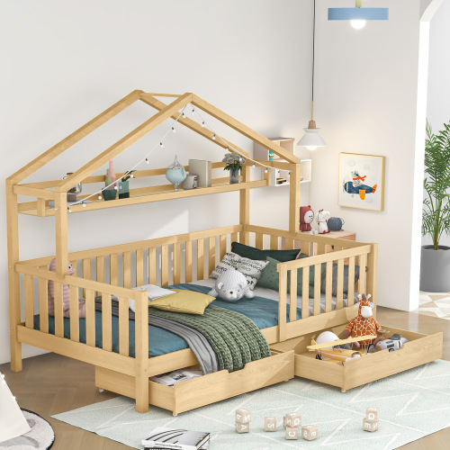 Kinderbett aus Kiefernholz-OKWISH