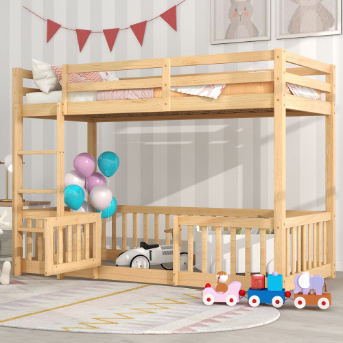 Etagenbett mit rechtwinkliger Treppe-OKWISH