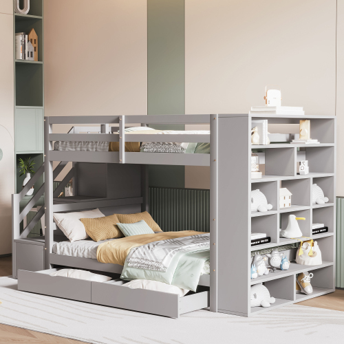 Sicherheits-Etagenbett mit hoher Zaunstruktur-OKWISH