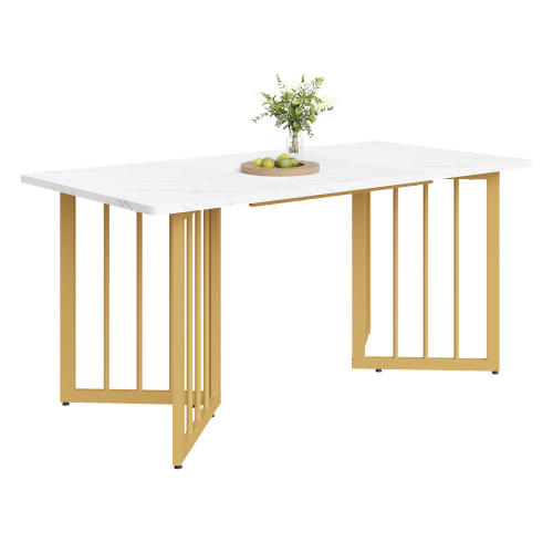 Moderner Esstisch mit Marmormuster-OKWISH