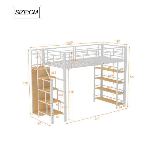 Hochbett im Zaun-Design-OKWISH