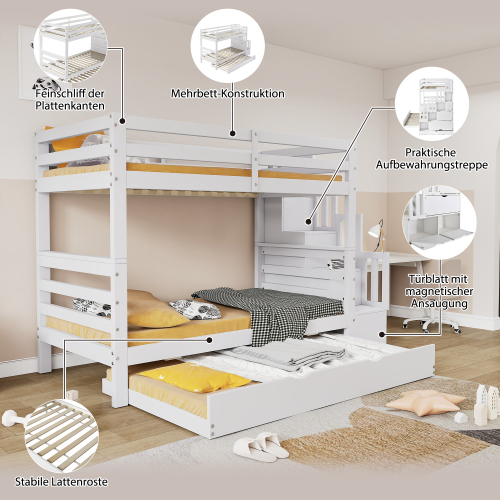 Etagenbett mit Ausziehbett-OKWISH