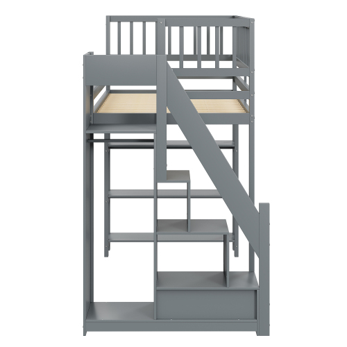 Multifunktionales Hochschrank-Design-Holzbett-OKWISH