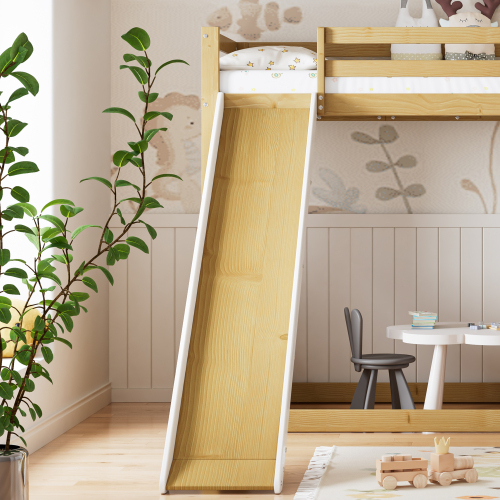 Kinderbett mit Dach und Fenstern-OKWISH