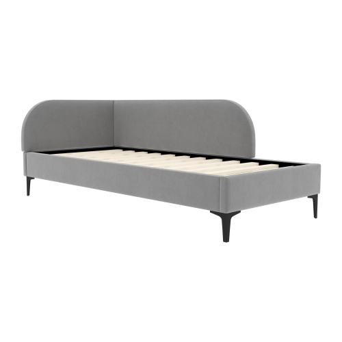 Polsterbett 90*200 Sofabett Multifunktionsbett mit Lattenrost Hautfreundlicher Samtstoff