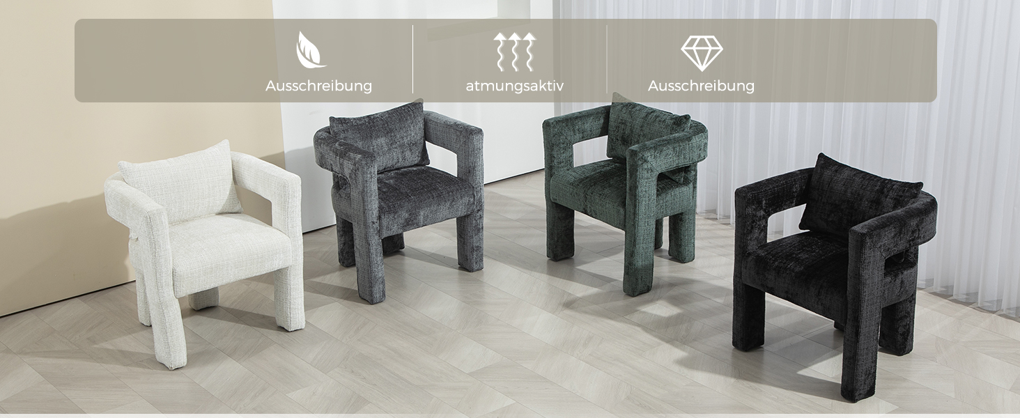 Chenille Einzel Loungesessel