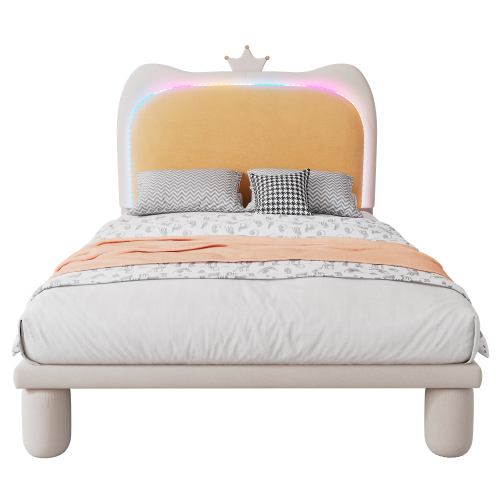 Kinderbett mit Kronenkopfteil-OKWISH