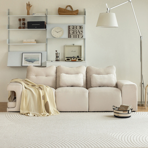 Modernes, kratzfestes Sofa aus Katzenstoff und Samtstoff-OKWISH