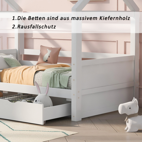 Kinderbett aus Massivholz im Landhausstil-OKWISH