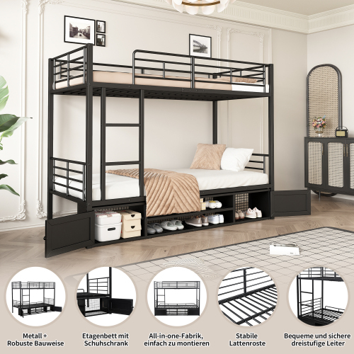 Etagenbett mit Eisenrahmen-OKWISH