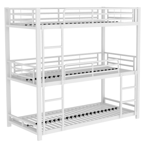 Doppelschichtiges Metallbettgestell für drei Personen-OKWISH