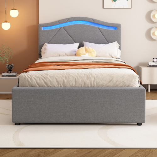 Polsterbett mit Lattenrost-OKWISH