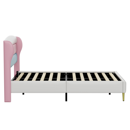 Dreifarbiges Nachttisch-Polsterbett-OKWISH