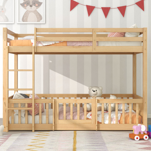 Etagenbett mit rechtwinkliger Treppe-OKWISH