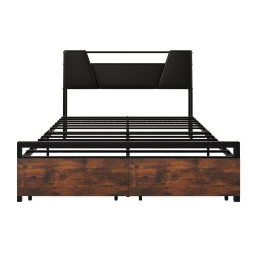 Flaches Bett mit Eisenrahmen-OKWISH
