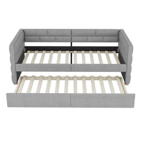 90*200cm Schlafsofa mit ausziehbarem Bett, minimalistisches Styling