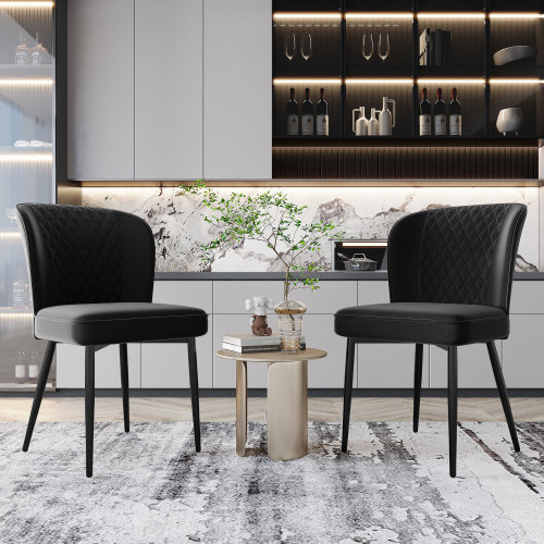 Samtgepolsterter Stuhl Designerstuhl mit Rückenlehne-OKWISH