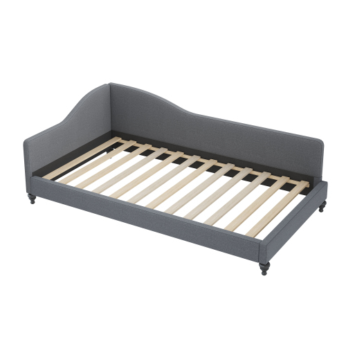 Polsterbett Schlafsofa 90*200 Multifunktionsbett mit Lattenrost und hautfreundlichem Leinenstoff