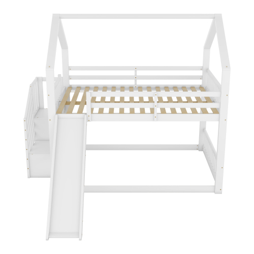 Etagenbett im Treppenhaus mit Stauraum-OKWISH