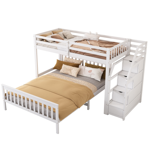90*200cm/140*200cm Etagenbett, Kinderbett, Aufbewahrungsleiter, EN747 zertifiziert