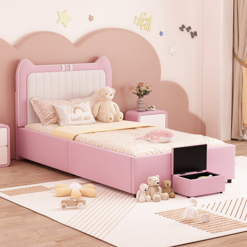 Niedliches gepolstertes Kinderbett in Ohrenform-OKWISH