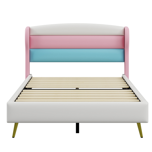Dreifarbiges Nachttisch-Polsterbett-OKWISH