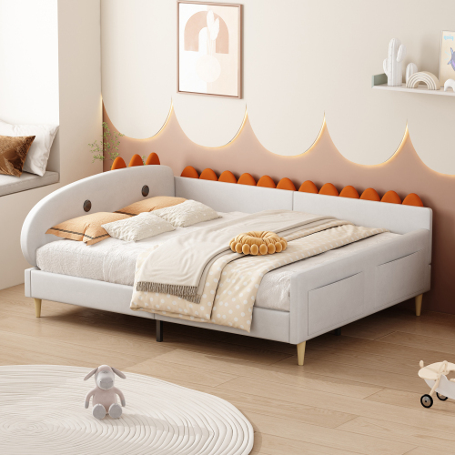 Weiches Kinderbett in Dinosaurierform-OKWISH