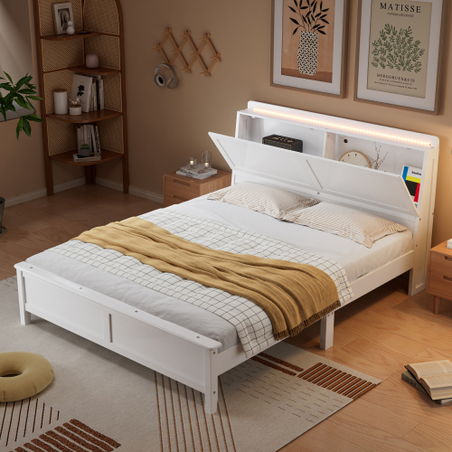 Offene Regale mit Falttür-Doppelbett-OKWISH