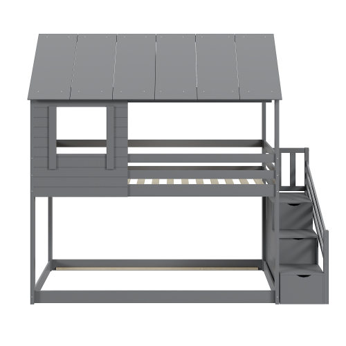 Etagenbett aus Holz für Kinder-OKWISH