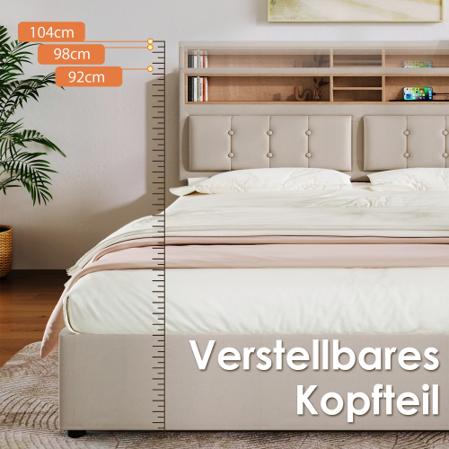 Multifunktionales hydraulisches Doppelbett-OKWISH
