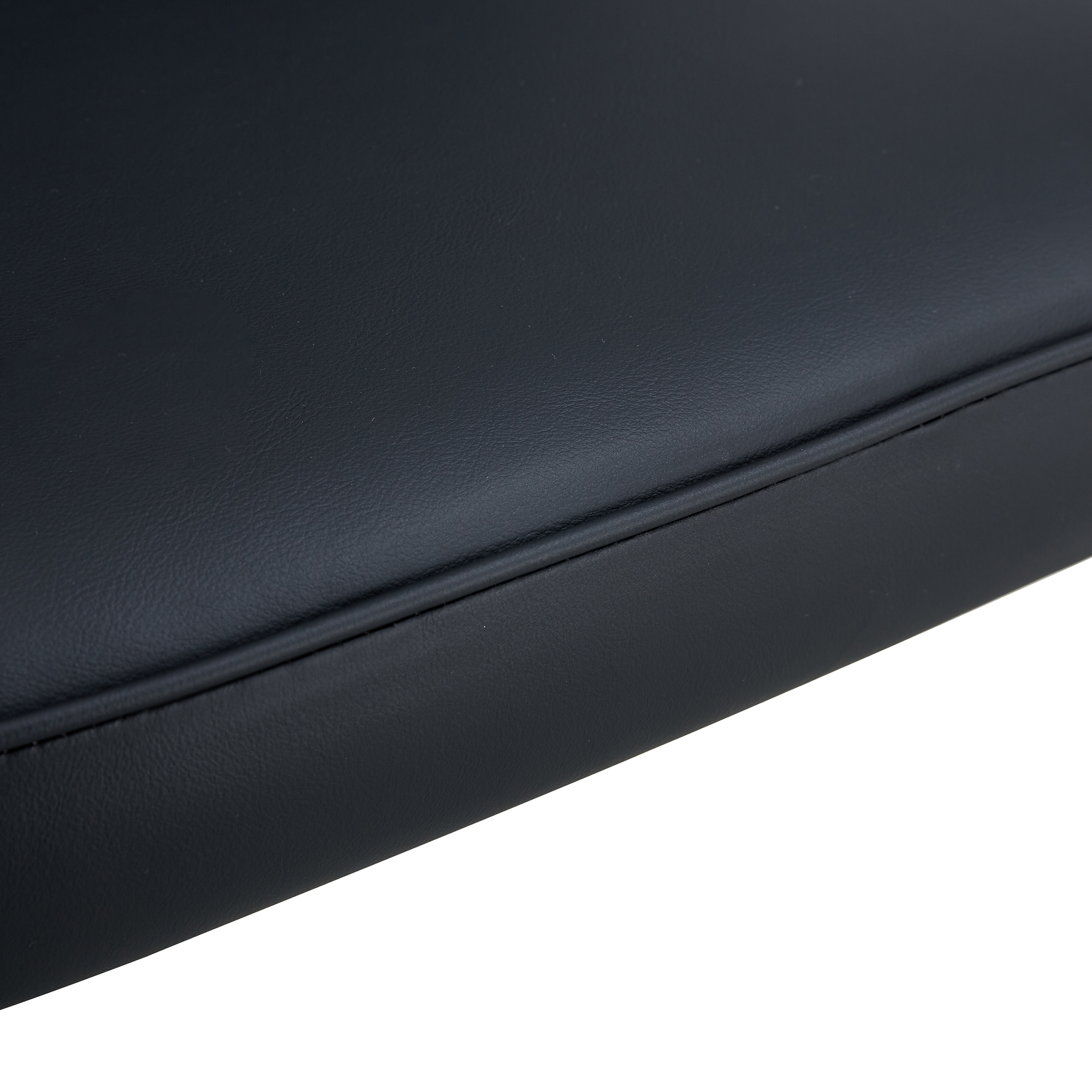 OKWISH Black PU Leather Dining Chair Set with Metal Legs